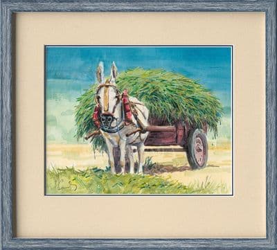 SOLD 'The HGV Driver' Original Donkey Painting by Malcolm Coward