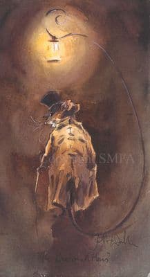 Sold 'The Wee Small Hours' Humorous Mouse Painting by Jonathan Walker
