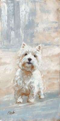 SOLD 'Westie' Original Oil Painting by Paul Doyle