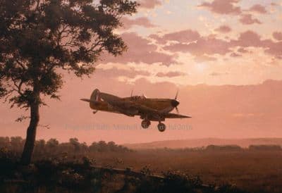Spitfire Aviation Limited Edition Print 'Happy Landings' by Keith Woodcock
