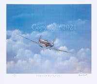 Spitfire Limited Edition Print 'There'll be Bluebirds Over' by Michael Smart