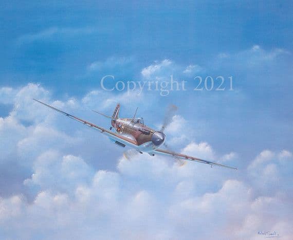 Spitfire Limited Edition Print 'There'll be Bluebirds Over' by Michael Smart