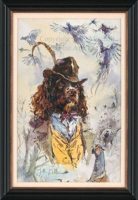 Springer Spaniel Canvas Limited Edition Print 'The Beater' by Jonathan Walker