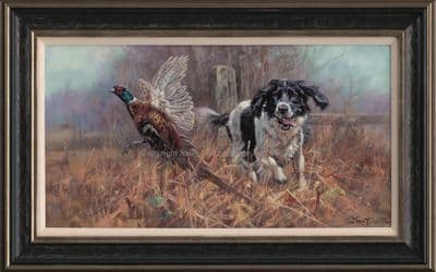 Springer Spaniel Limited Edition Canvas Print 'Working Wonder' by John Trickett