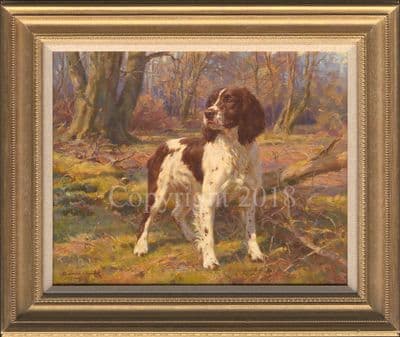 Springer Spaniel Original Oil Painting 'Day Patrol' by Frederick Haycock