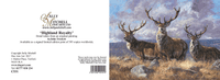 Stag Blank Greetings Card 'Three Monarchs' by John Trickett C531