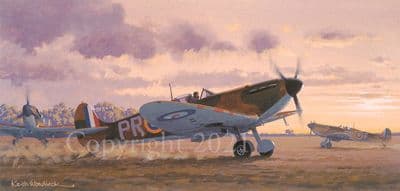 Supermarine Spitfire Mk1 Aviation Limited Edition Print 'Spitfire' by Keith Woodcock