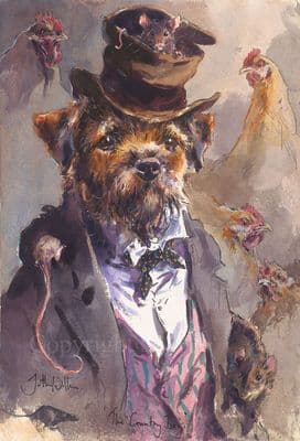 Terrier Limited Edition Print 'The Country Boy' by Jonathan Walker