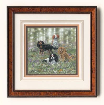 The Four Musketeers' Cav King Charles Original Painting