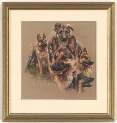 The GSD' Original Pastel by Mick Cawston