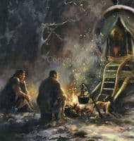 The Gypsy Encampment' Print by Mick Cawston