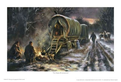 The Gypsy Encampment' Print by Mick Cawston
