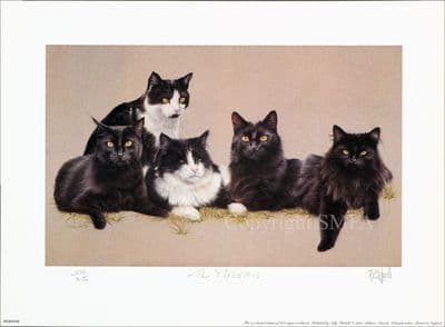 The Mobsters' Cat Print by Rob Woods