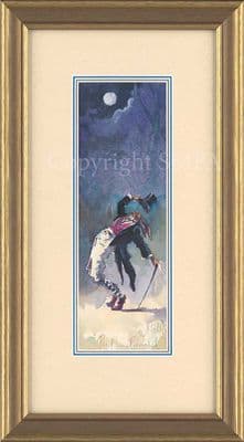 The Moon Revealed' Original Hare Watercolour by Jonathan Walker