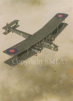 Vickers Virginia' Greetings Card by Keith Woodcock E2