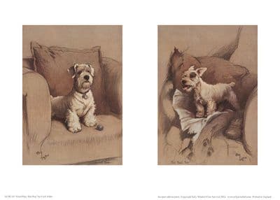 West Highland Terrier Open Edition Print 'Good Boy Bad Boy' by Cecil Aldin