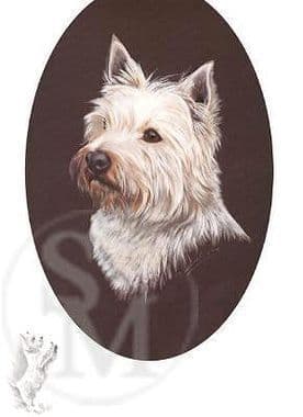West Highland Terrier Westie Open Edition Print 'Westie' by Josephine Copley