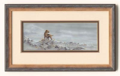 Windswept' Original Border Terrier Painting by Paul Doyle