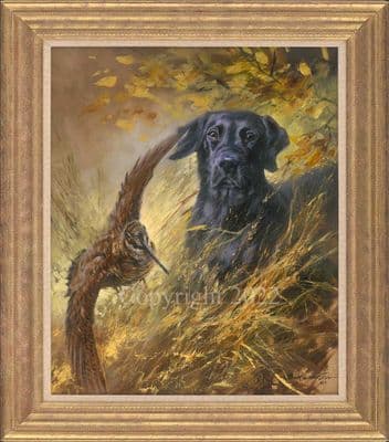 Woodcock Flushed' Original Oil on Canvas Painting by Mick Cawston