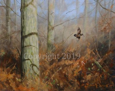 Woodcock Limited Edition Print 'Autumn Woodcock' by John Trickett (1)