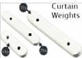 STICK curtain weight bar 50 gram Powder coated White 50s