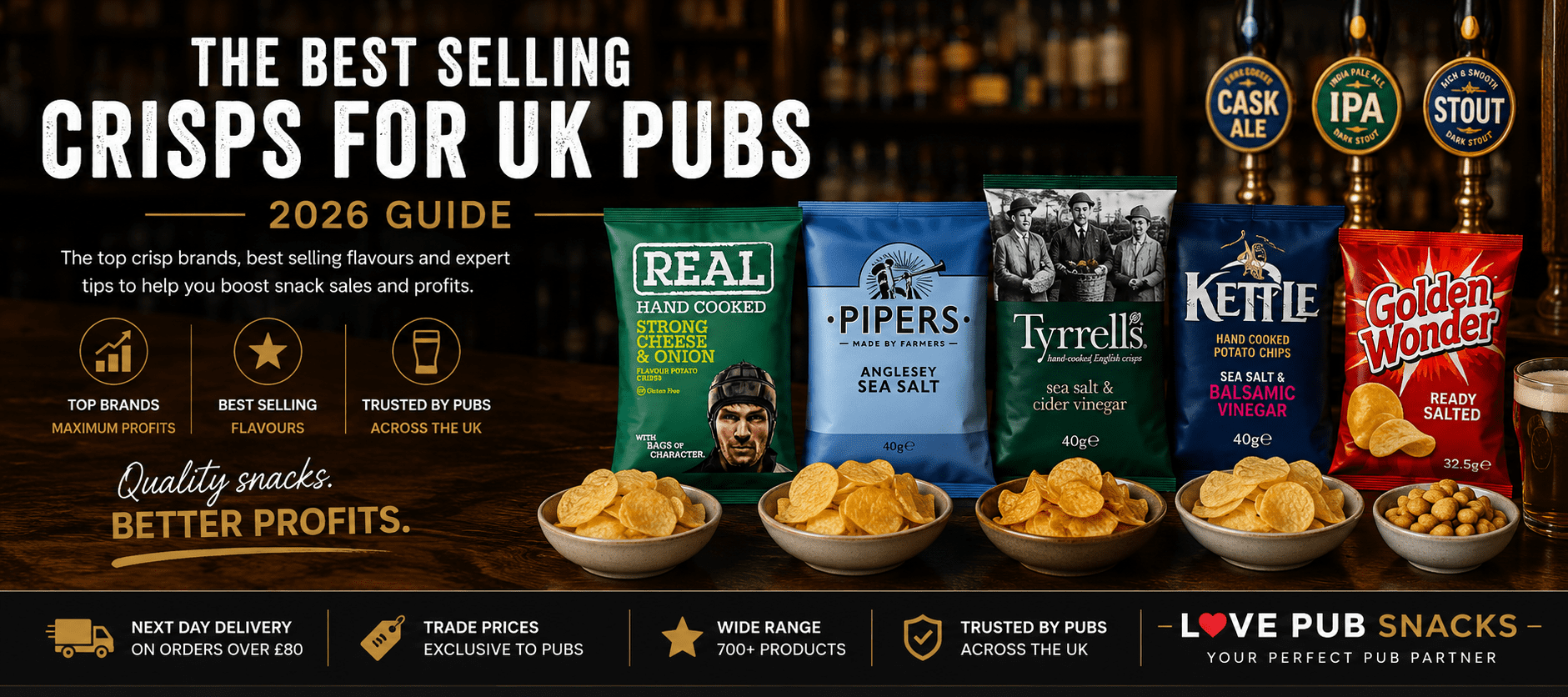 The Best Selling Crisps for UK Pubs in 2026