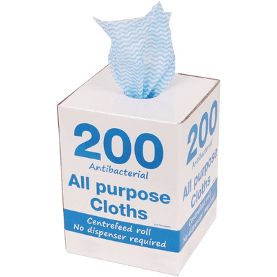 ALL PURPOSE CLOTHS Blue in Dispense Box