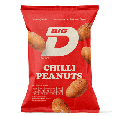 BIG D Chilli Peanuts 12x50g