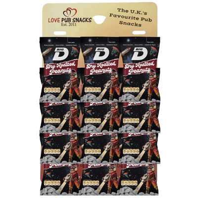 BIG D Dry Roasted Peanuts 12x50g CLEARANCE