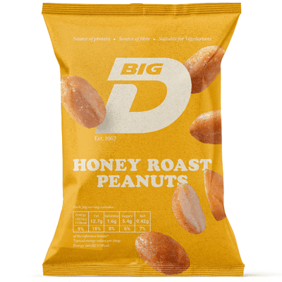 BIG D Honey Roast Peanuts 12x50g