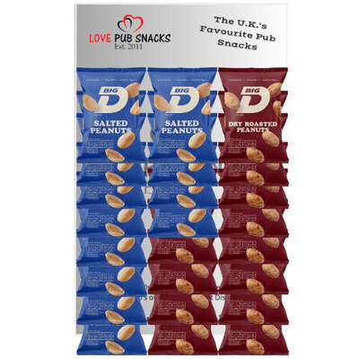 BIG D Mixed Card Salted/Dry Roasted 24x50g