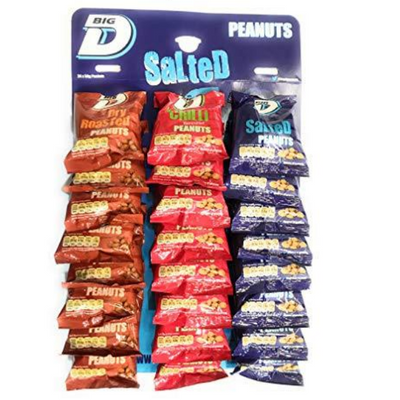 BIG D Mixed Salted, Dry Roasted & Chilli 24x50g