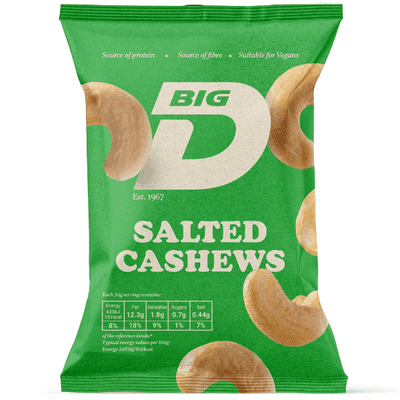 BIG D Salted Cashew Nuts 12x30g