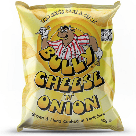 BULLY Cheese 'N' Onion Crisps 24x40g