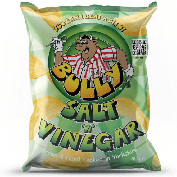 BULLY Salt 'N' Vinegar Crisps 24x40g