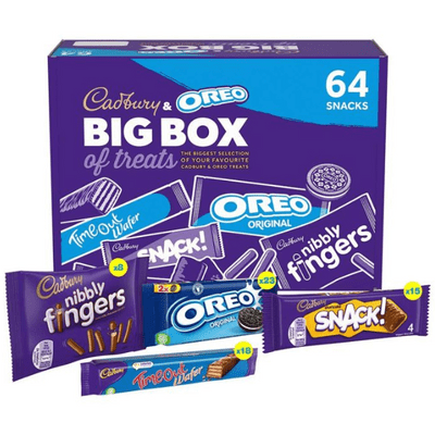 CADBURY & OREO BIG BOX BISCUIT SELECTION (64PACK)