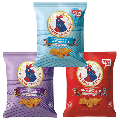 CHICKEN CRACKLING Mixed Case 10x40g