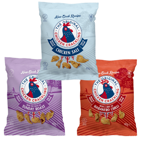 CHICKEN CRACKLING Mixed Case 10x40g