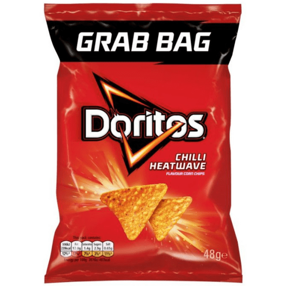 DORITOS Chilli Heatwave Tortilla Crisps Grab Bags