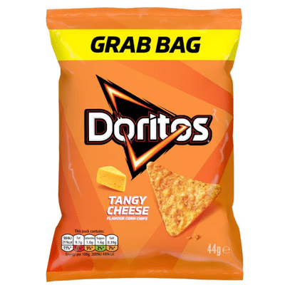 DORITOS Tangy Cheese Tortilla Crisps Grab Bag 32x44g