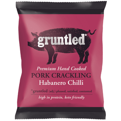 GRUNTLED Habanero Chilli Pork Crackling 20x35g