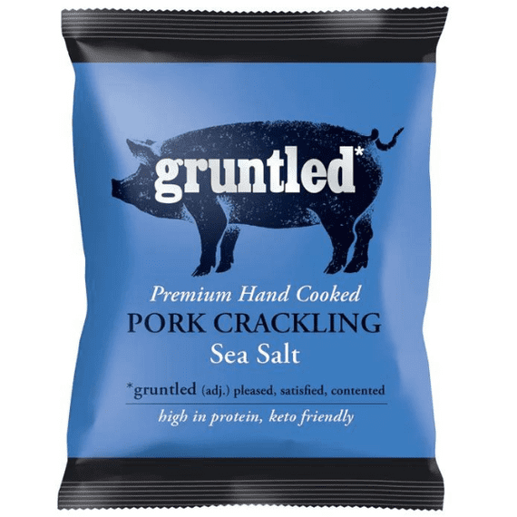 GRUNTLED Sea Salt Pork Crackling 20x35g