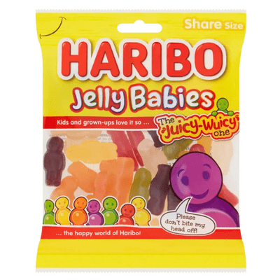 HARIBO Jelly Babies Share Bag 12x160g