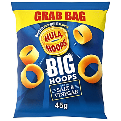 HULA HOOPS Big Hoops Salt & Vinegar 36x45g
