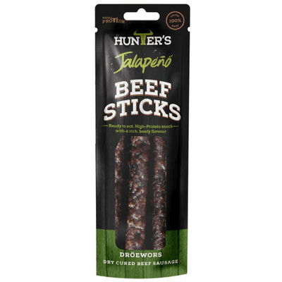 HUNTERS Jalapeno Beef Stick (Droewors) 10x40g