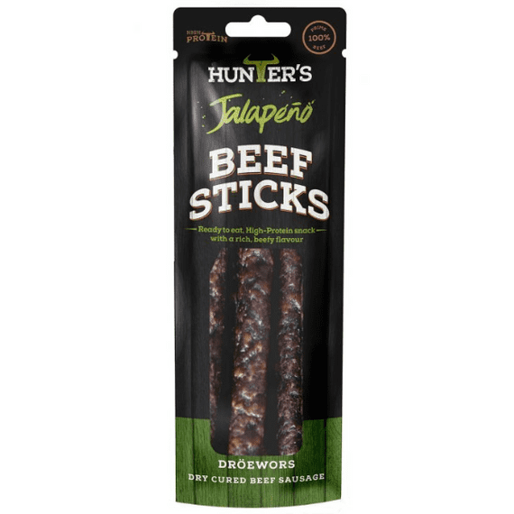 HUNTERS Jalapeno Beef Stick (Droewors) 10x40g