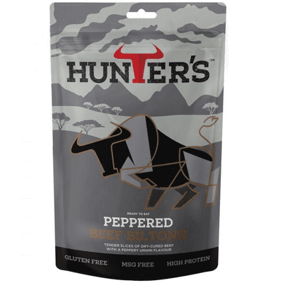 HUNTERS Peppered Beef Biltong 10x28g