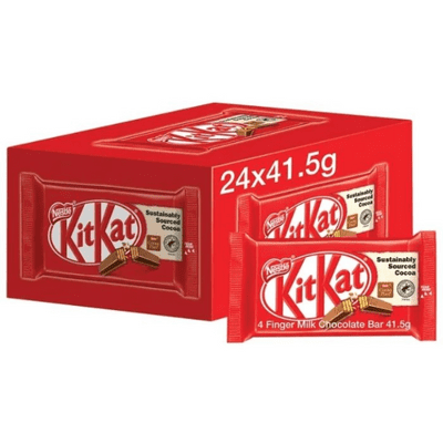 KIT KAT 4 Finger Chocolate Bars 24 Pack