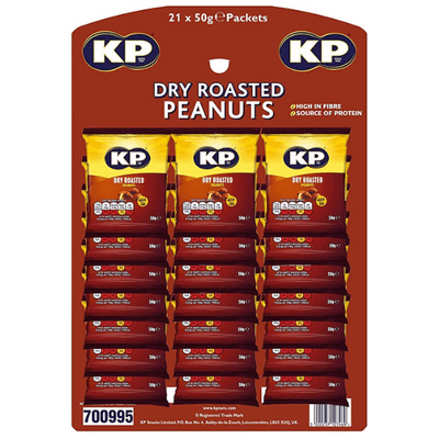 KP Dry Roasted Peanuts Pub Card 21x50g
