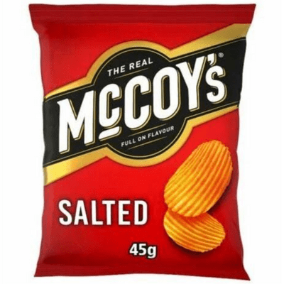 McCOY'S Salted Ridged Crisps 36x45g